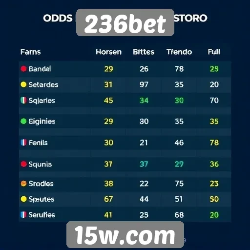 Comparativo de odds entre 236bet e concorrentes